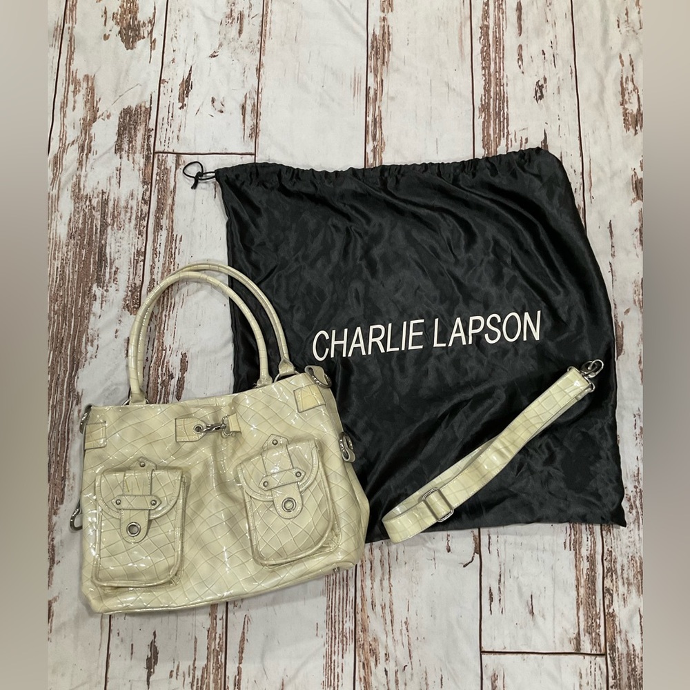 CHARLIE LAPSON WOVEN LEATHER‎ BAG - Picture 5 of 12